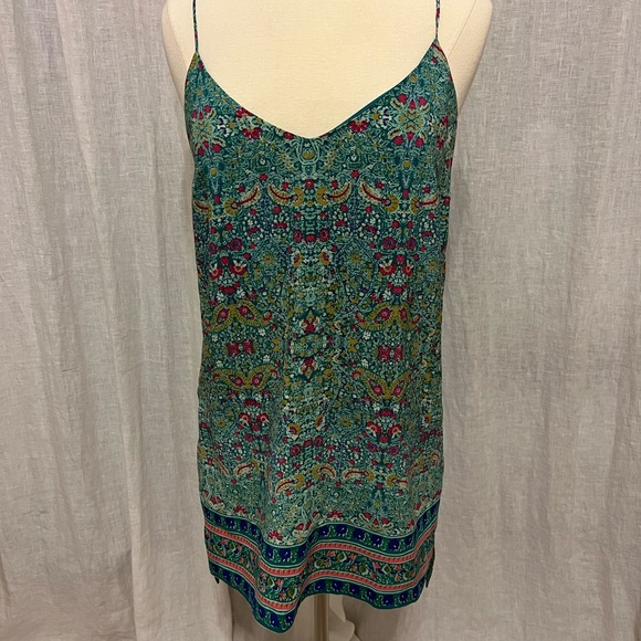 ANTHRO Maeve Anthropologie 100% silk Tunic Dress size 8 Medium - Picture 4 of 11